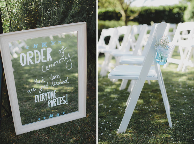 white fold up wedding chairs