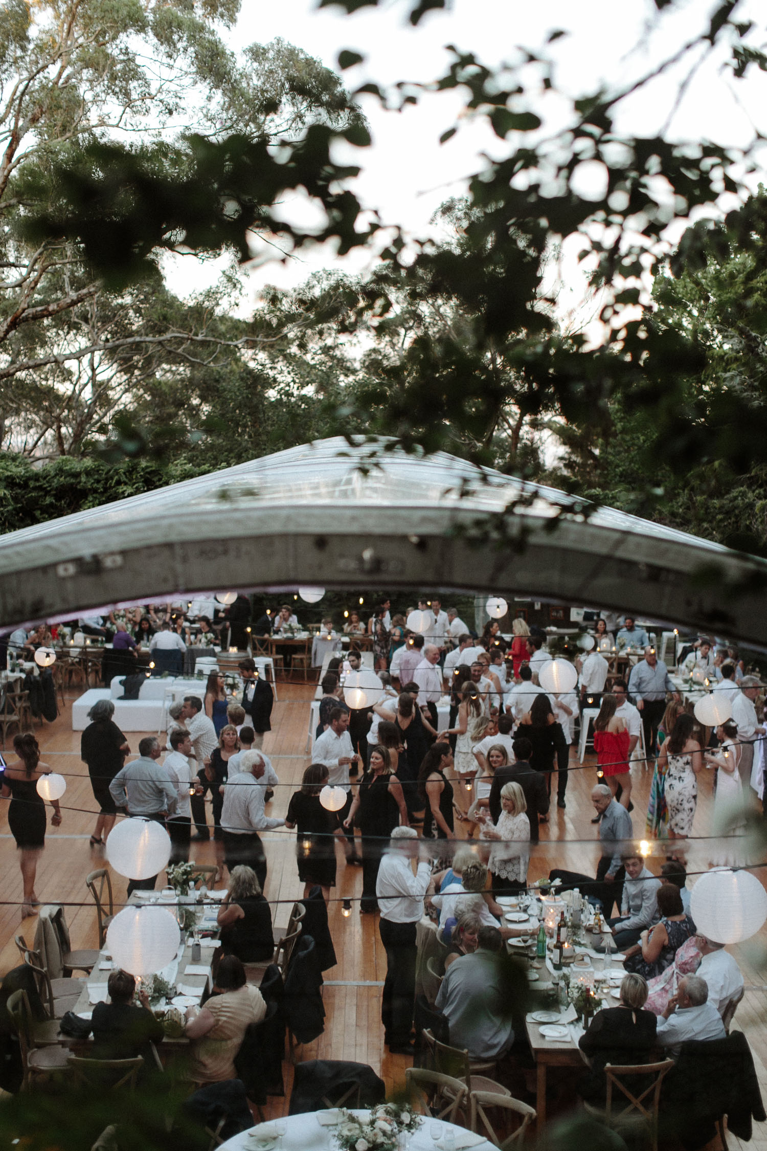 blue mountains wedding marquee guests